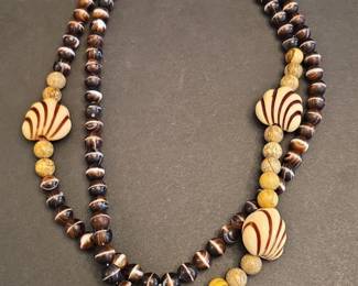 Banded Agate Bead Necklace
