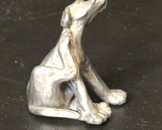 Philip Kraczkowski for Hudson Pewter Scratching Dog Figurine