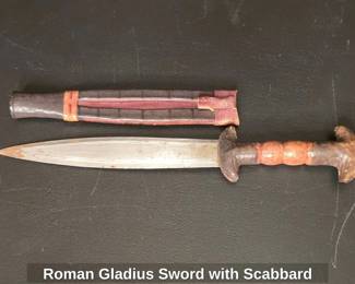 Roman Gladius Sword with Scabbard