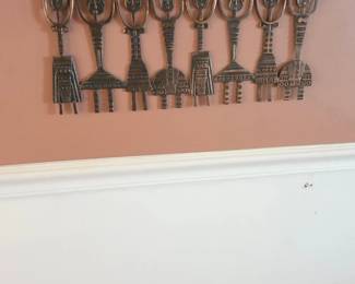 MidCentury Modern Metal Wall Sculpture