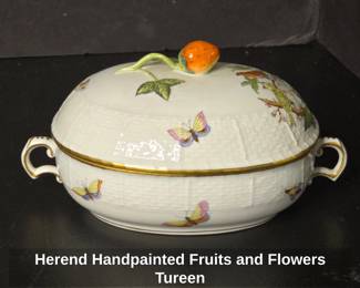 Herend Handpainted Fruits and Flowers Tureen