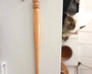 Antique Walking Cane Handle with Axe or Hammer Topper