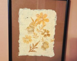 Framed Pressed Flower Art