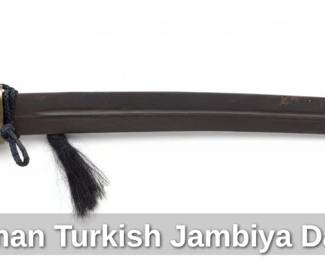 Ottoman Turkish Jambiya Dagger