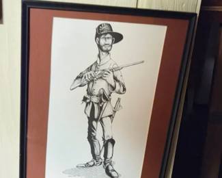 th Virginia Cavalry Confederate Soldier Print