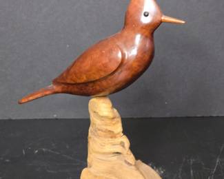 John Bennett Stellar Jay Redwood Carving B