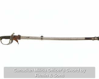 Canadian Militia Officers Sword by Firmin & Sons (1856-1860)