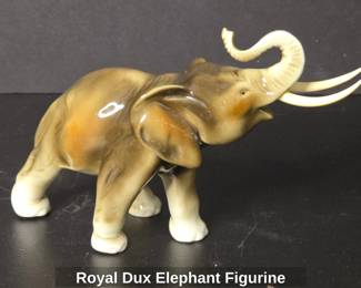 Royal Dux Elephant Figurine