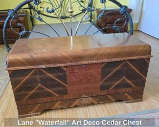 Lane Waterfall Art Deco Cedar Chest