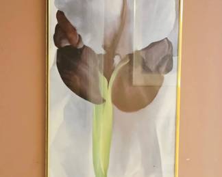 Framed Georgia OKeeffe Dark Iris I Print
