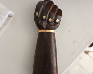 Carved Wooden Figa Fist Bottle Opener