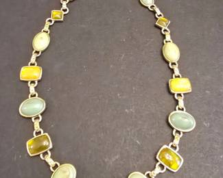 MultiGemstone Link Necklace