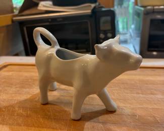 Pillivuyt White Ceramic Cow Creamer