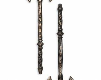 BEK Made in England Decorative DoubleHeaded Axes Pair