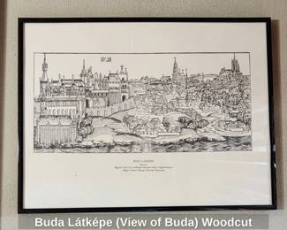 Buda Ltkpe View of Buda Woodcut