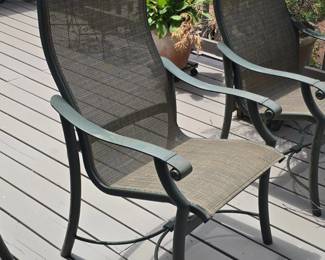 Tropitone Outdoor Dining Set with Glass Table and Six Chairs second image
