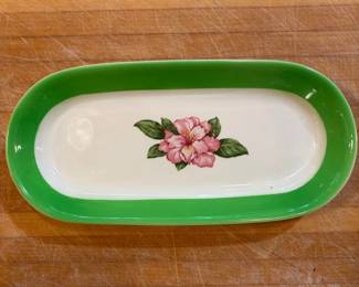 Mayer China Co. Rose Pattern Relish Dish  Greenbrier Hotel