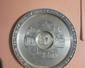 SchleswigHolstein Cities Pewter Plate