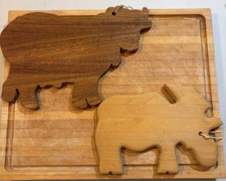 Wooden Animal Cutting Boards