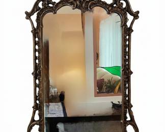 Ornate Giltwood Rococo Revival Mirror