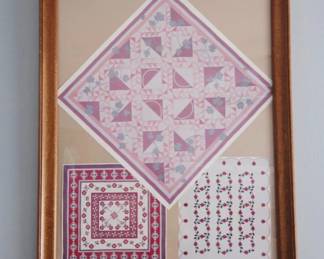Framed Quilt Block Collage