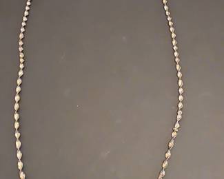 Sterling Silver Twisted Rope Chain Necklace