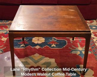 Lane Rhythm Collection MidCentury Modern Walnut Coffee Table