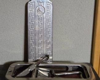 Rolls Razor Imperial DeLuxe Shaving Set with Greek Key Pattern
