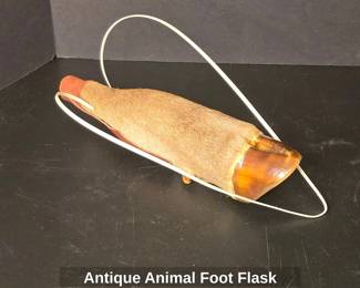 Antique Animal Foot Flask