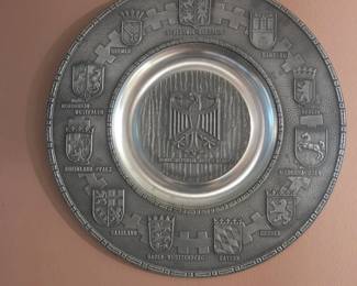 German States and Federal Eagle Pewter Plate second image