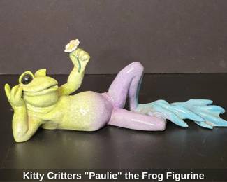 Kitty Critters Paulie the Frog Figurine