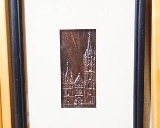 Embossed Architectural Relief Plaque  Cologne Cathedral