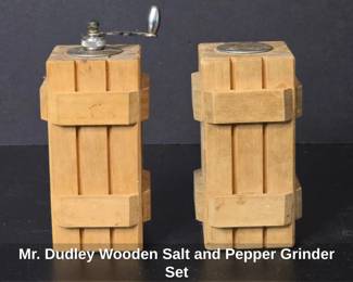 Mr. Dudley Wooden Salt and Pepper Grinder Set