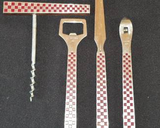 YAX Japan Stainless Steel Bar Tool Set with Teak Handles 