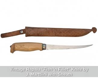 Vintage Rapala Fish n Fillet Knife by J. Marttiini with Sheath