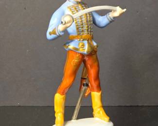 Herend Porcelain Figurine of a Hadik Hussar, Model