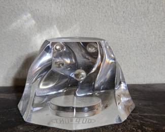 DuPont Crystal Paperweight