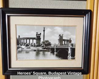 Heroes Square, Budapest Vintage Photograph