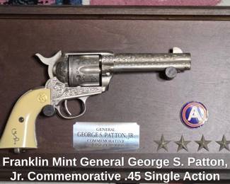 Franklin Mint General George S. Patton, Jr. Commemorative . Single Action Revolver