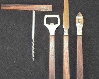 YAX Japan Stainless Steel Bar Tool Set with Teak Handles 