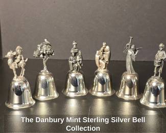 The Danbury Mint Sterling Silver Bell Collection