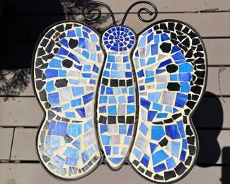 Mosaic Butterfly Garden Side Table second image