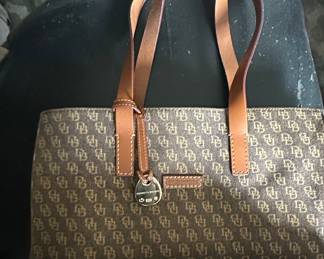 Dooney & Bourke All-Weather Leather Monogram Tote Bag