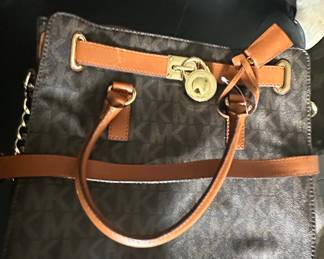 Michael Kors Hamilton Large Logo Embossed Tote Bag