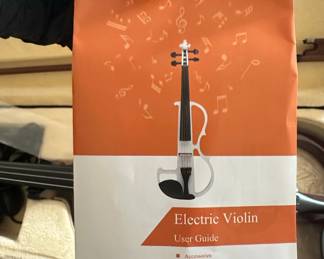 Electric Violin with Case and Accessories