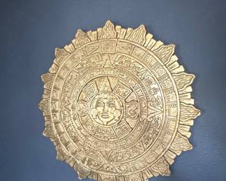 Aztec Sun Stone Replica Wall Decor
