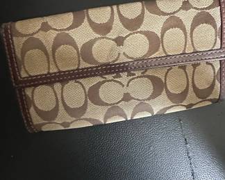 Coach Signature C Monogram Turnlock Wallet