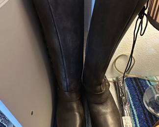 Milwaukee Leather Women's Black Leather Harness Motorcycle Boots