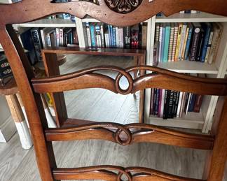 Antique Chippendale Style Mahogany Ribbon Back Side Chair