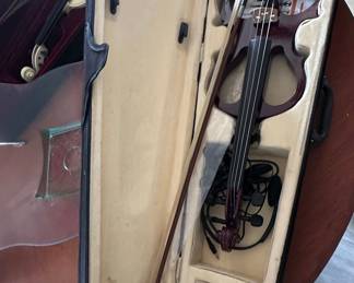 Electric Violin with Case and Accessories